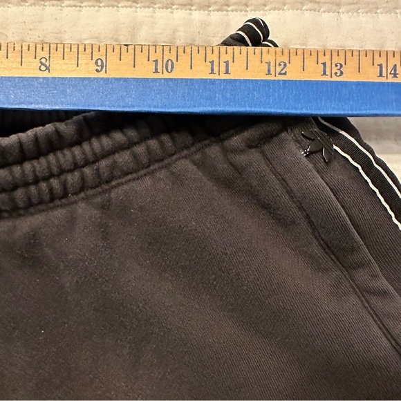 Adidas Sweat Shorts Mens Small Black Trefoil Thick Gym Soccer Basketball Y2K(b4 - Picture 10 of 13